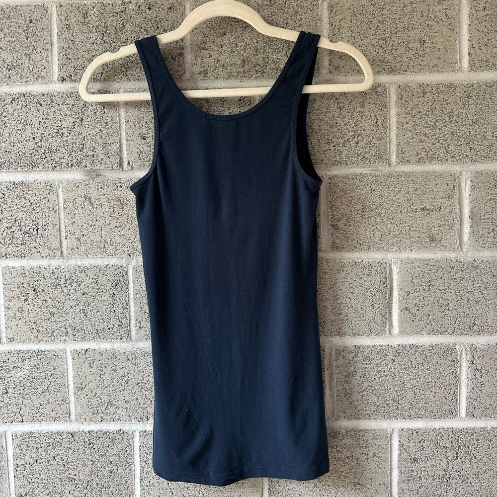 James Perse Deep Blue Tank Top - Picture 2 of 6